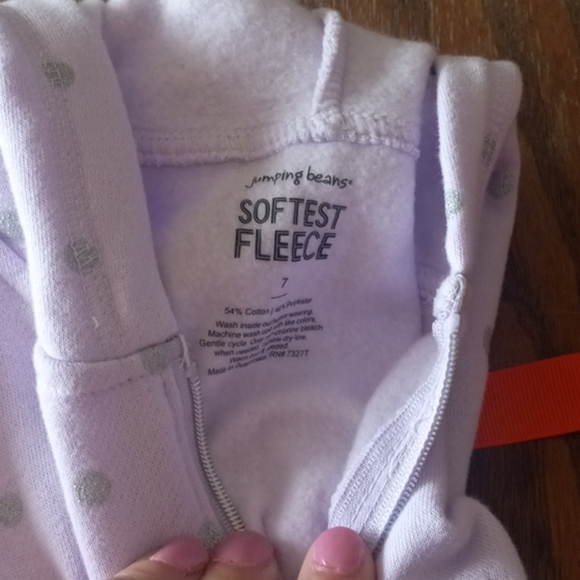 Girls new with tags fleece zip up jacket - Picture 4 of 4